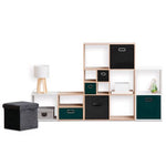 Basket Black Bamboo Storage Box