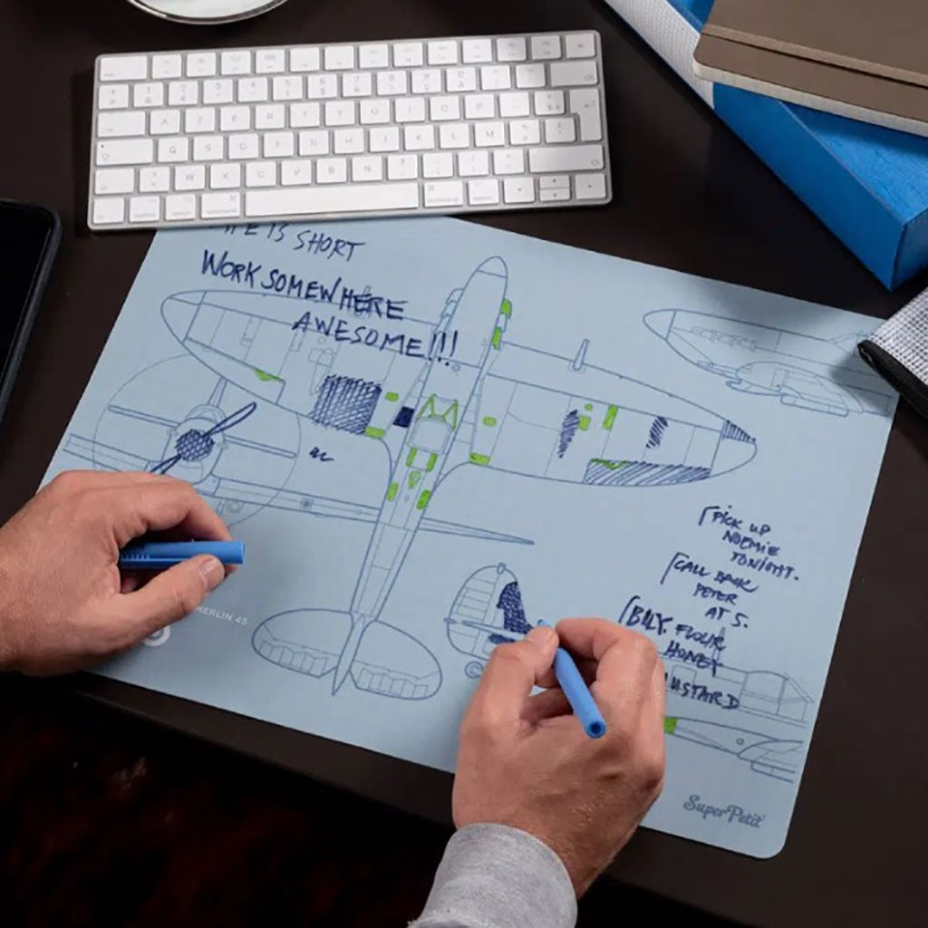 Superpetit Coloring PlaceMat + 5 Erasable Markers - DAD