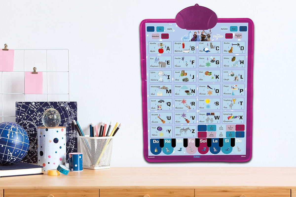 Lexibook Frozen Bilingual Talking Educational Poster