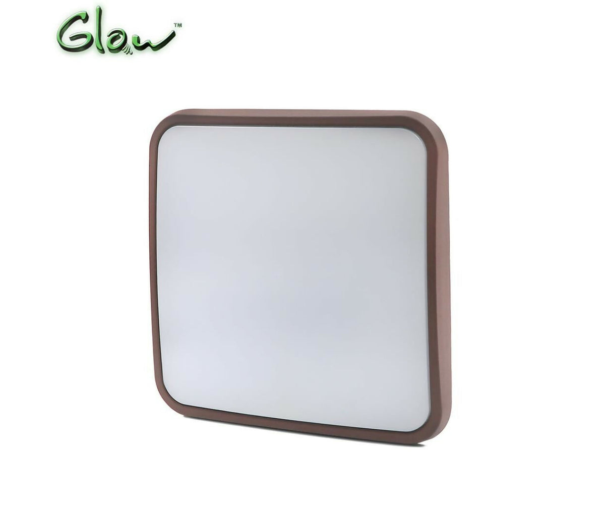 LED Panel Ceiling Mount | Square | 220V AC 40W | 320mm | Warm White | Brown Frame | Glow