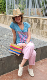The multicolored pouch