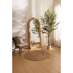 Wall Mirror "Maggie" - Natural Rattan Full-Length Mirror