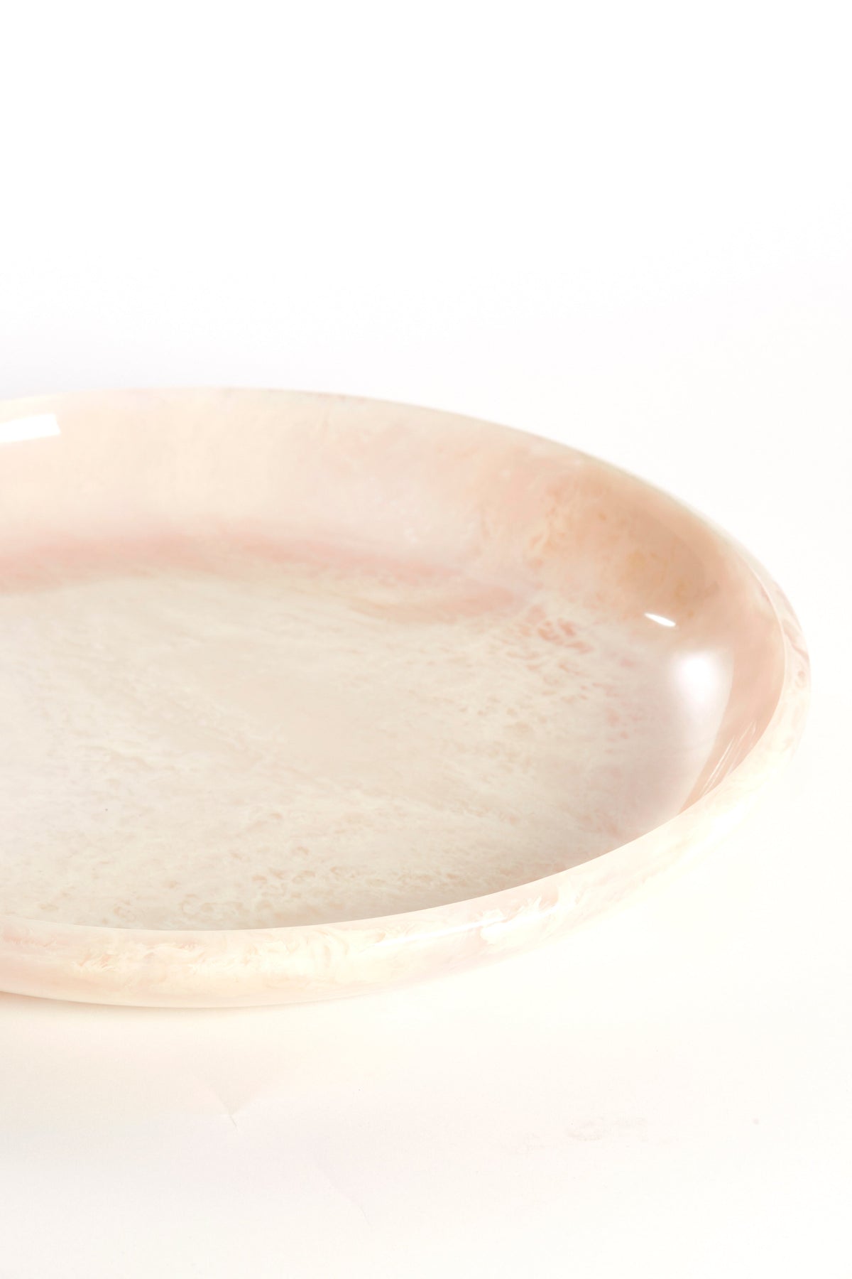 Belawan Dish White Round Synthetic Serving Plate 44cm