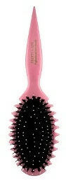 OVAL CURLY PINK HAIR BRUSH