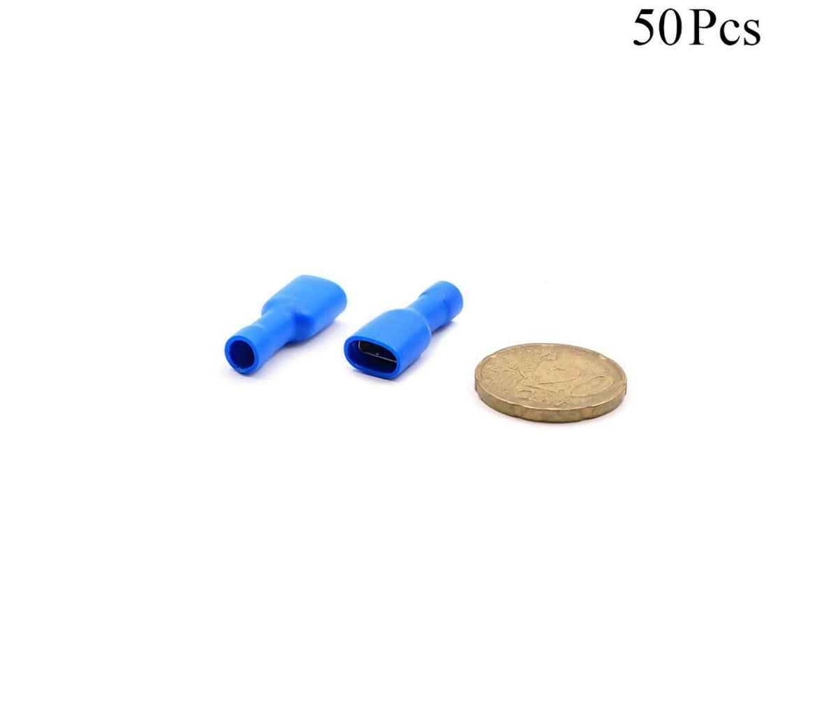 Cable Lugs Fully Insulated | FDFD2-187 | Female | 1.5-2.5mm | Blue | 50pcs