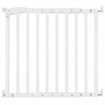 Childhome Maestro Safety Gate: White Wood (73.5–104 cm)