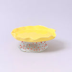 Handmade Ceramic Serving Plate with Glass Stand