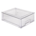 Storage box 1 sliding drawer for fridge - PET Transparent Organizer