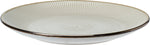 Stoneware Dinner Plate 27cm Embossed Winter Garden Reactive Glaze