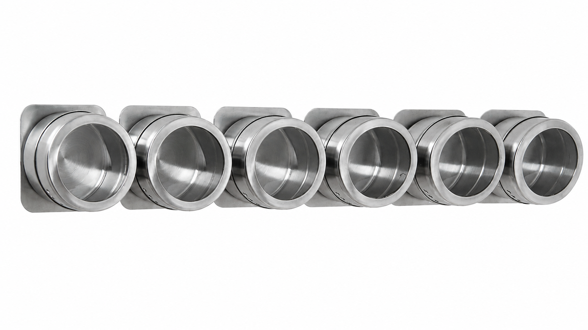 SET OF 6 MAGNETIC SPICE JAR RACK – 100ML