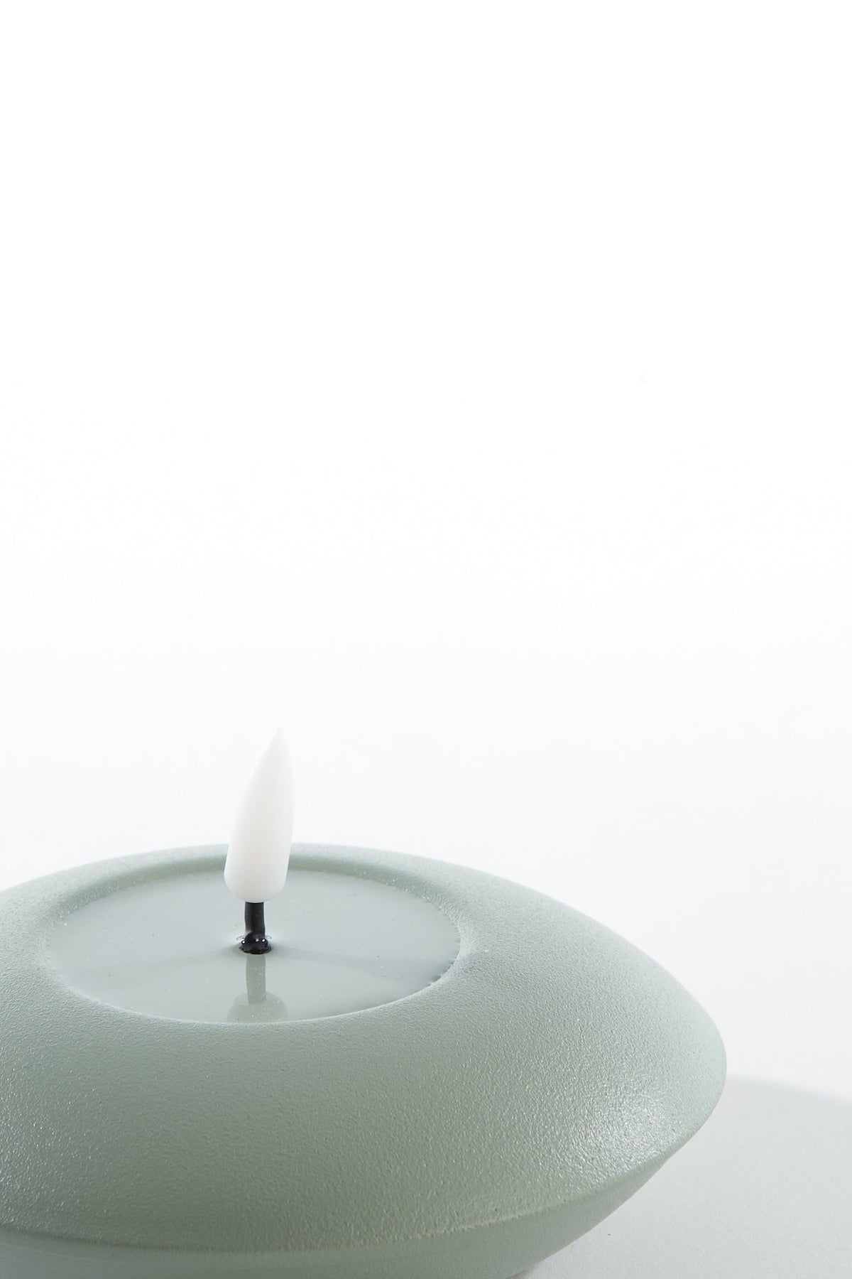 Table Lamp Led Green Round Metal Modern Accent Light