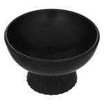 Ceramic Decoration Bowl - Black Dolomite Conical Base, D22 H14 cm