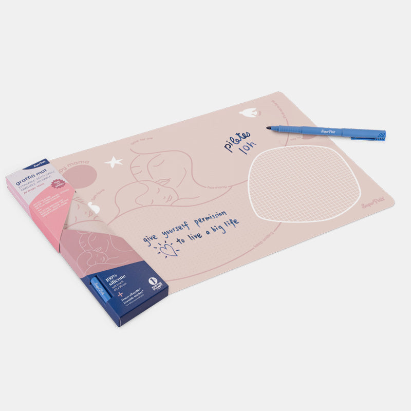 Superpetit Coloring PlaceMat + 5 Erasable Markers - MUM