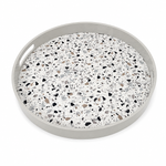 Round Tray with Mosaic Insert – 40 cm