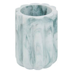 Marby Toothbrush Holder - Polyresin Marble Effect, 7.8 x 11 cm