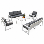Modern Aluminum Outdoor Lounge Set – 8 Persons