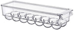 Clear 14 Grid Egg Box, Transparent PET Plastic Fridge Organizer