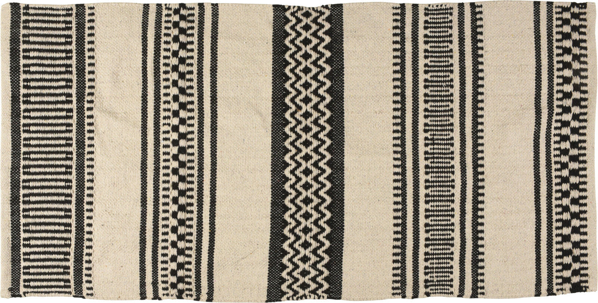 Cotton Rug with All-Over Print, 70 x 140 cm