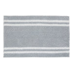 Bathmat 50 x 80 cm Mini Chenille Polyester Bath Mat, Grey/Brown