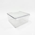 Clear Multipurpose Storage Organizer with Lid Stackable Plastic