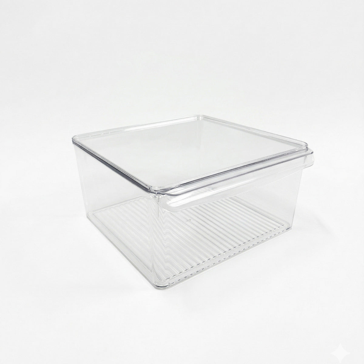 Clear Multipurpose Storage Organizer with Lid Stackable Plastic
