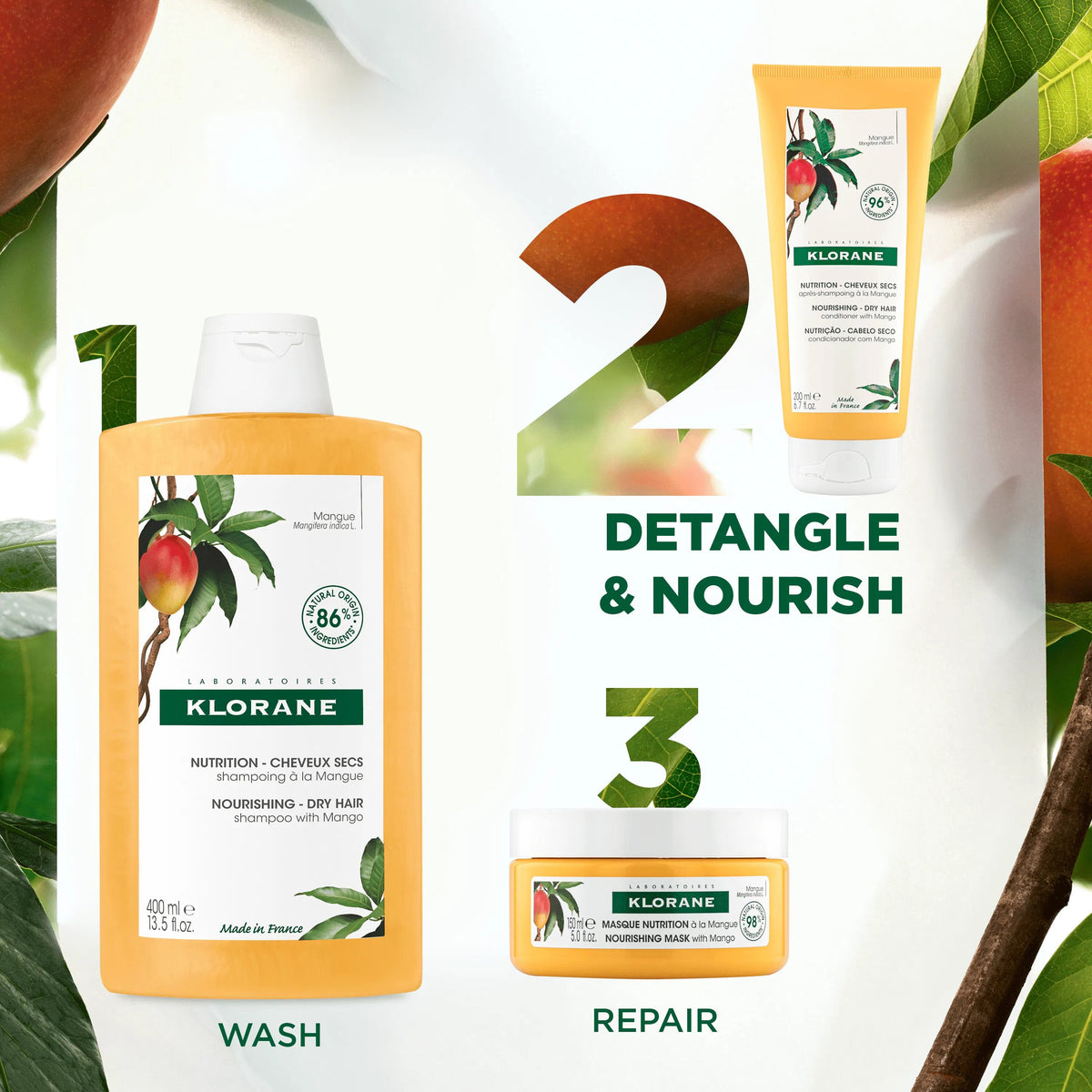 Klorane Nourishing Conditioner With Mango Butter-4