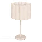 Mains Table Lamp "Rona" Fabric Shade Tinted Steel Base