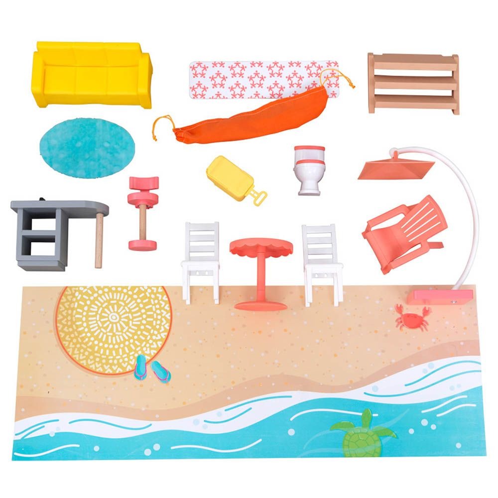 KidKraft Ferris Wheel Fun Beach House Dollhouse