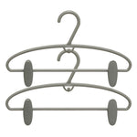 Set of 4 Hang'clip hangers - PP, Adjustable PVC Clips, Space-Saving