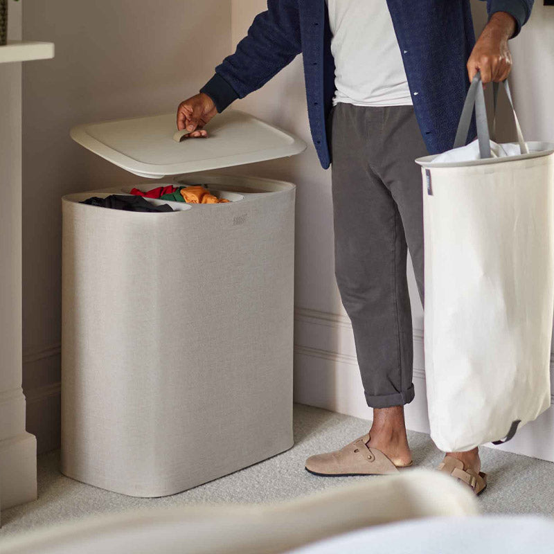 Joseph Joseph Tota Trio 90L Ecru Laundry Separation Basket