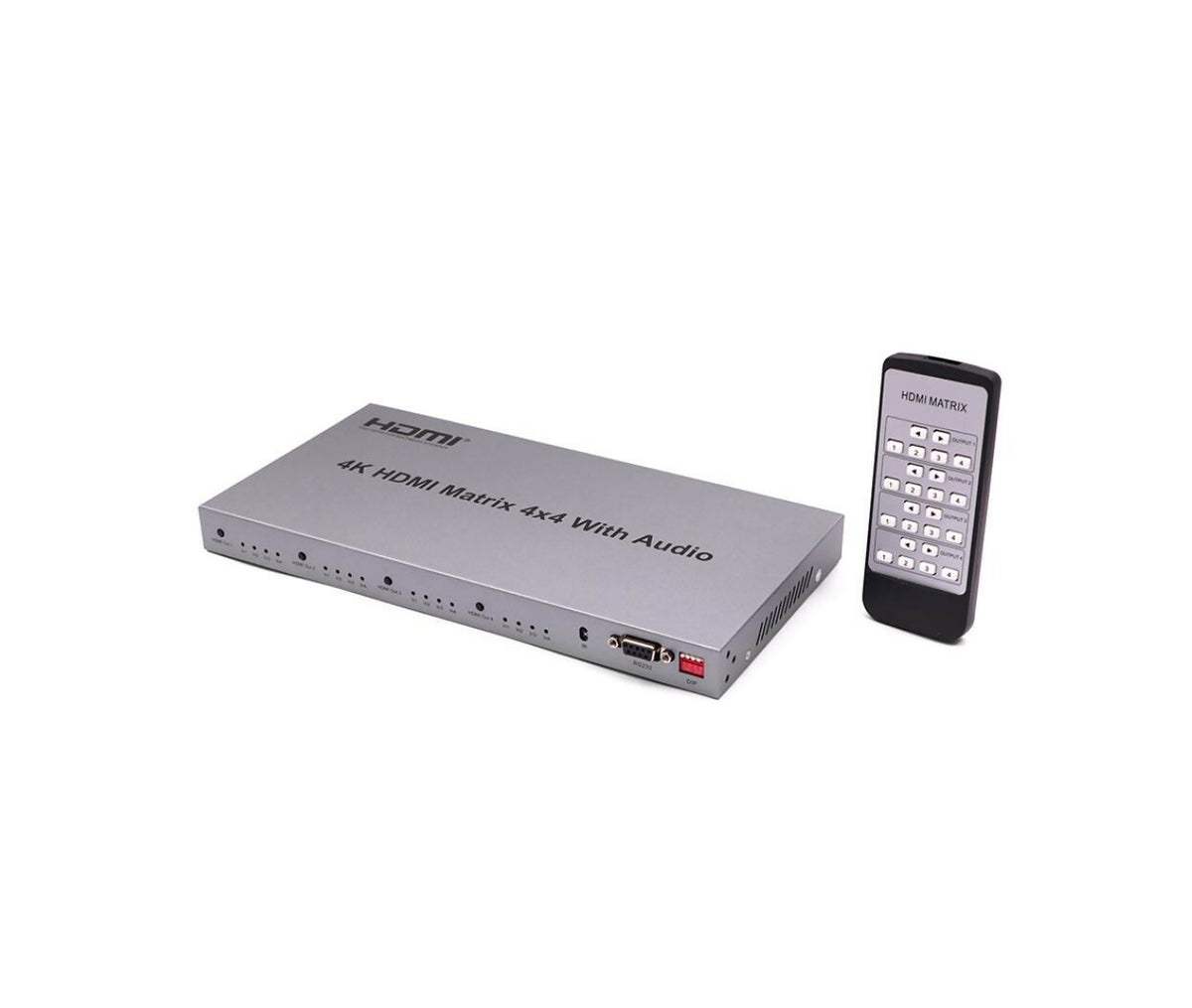 Audio Video Matrix | Switcher | HDMI | 4x - 4x | 4K