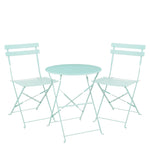Laurence Outdoor Bistro Set, Steel Frame, Two Colors