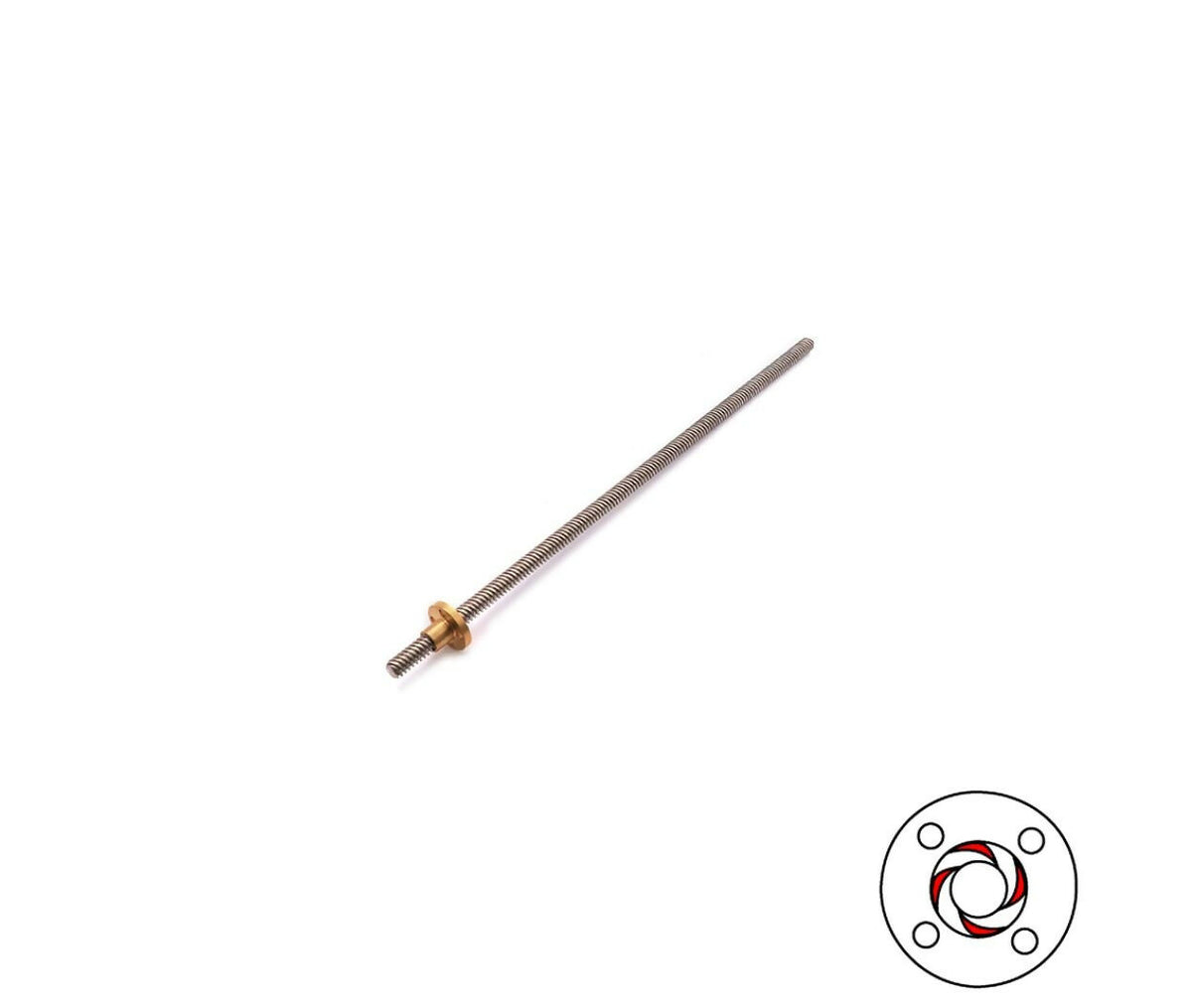 3D Printer Parts | T-type Stepper Motor Screw | T8 | 300mm
