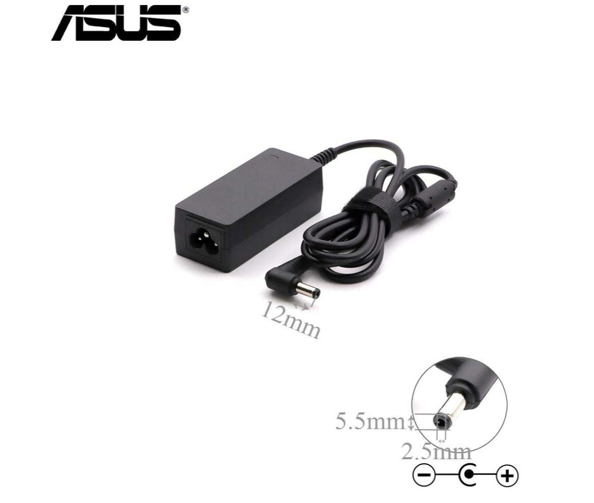 Laptop Power Adapter | DC 19V 2.1A 40W | 5.5x2.5mm | Compatible With Asus Eee