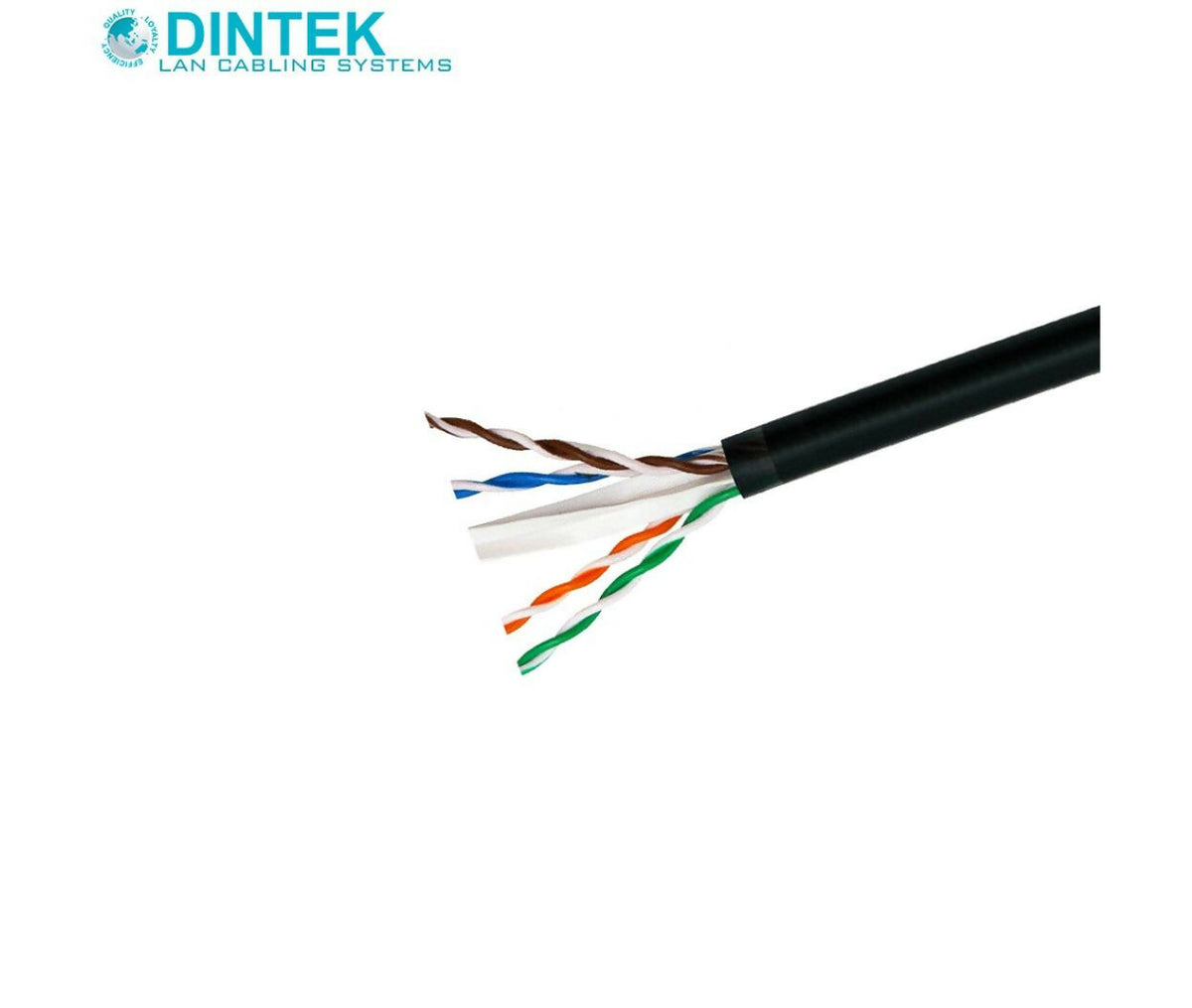 Network Cable | CAT6 | UUTP | 0.5mm | Roll 305M | Outdoor | Dintek