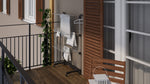 Portable Clothes Rack 3 Levels, Space-Saving Alloy Steel Dryer