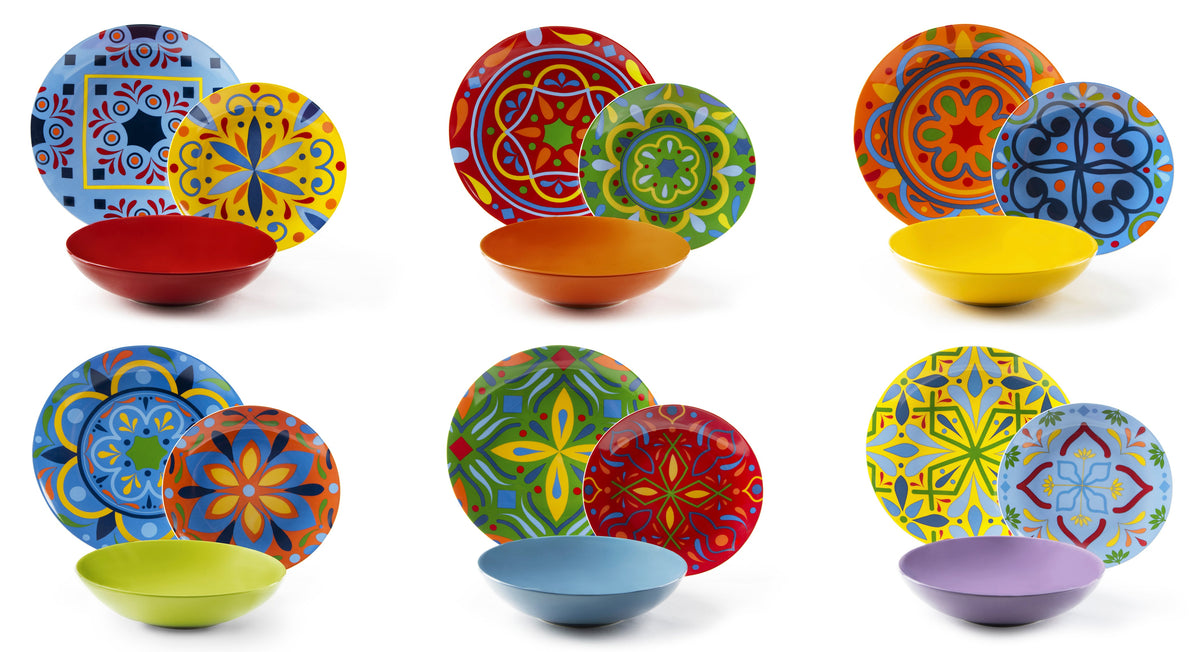 "PUEBLA" 18 PCS DINNER SET