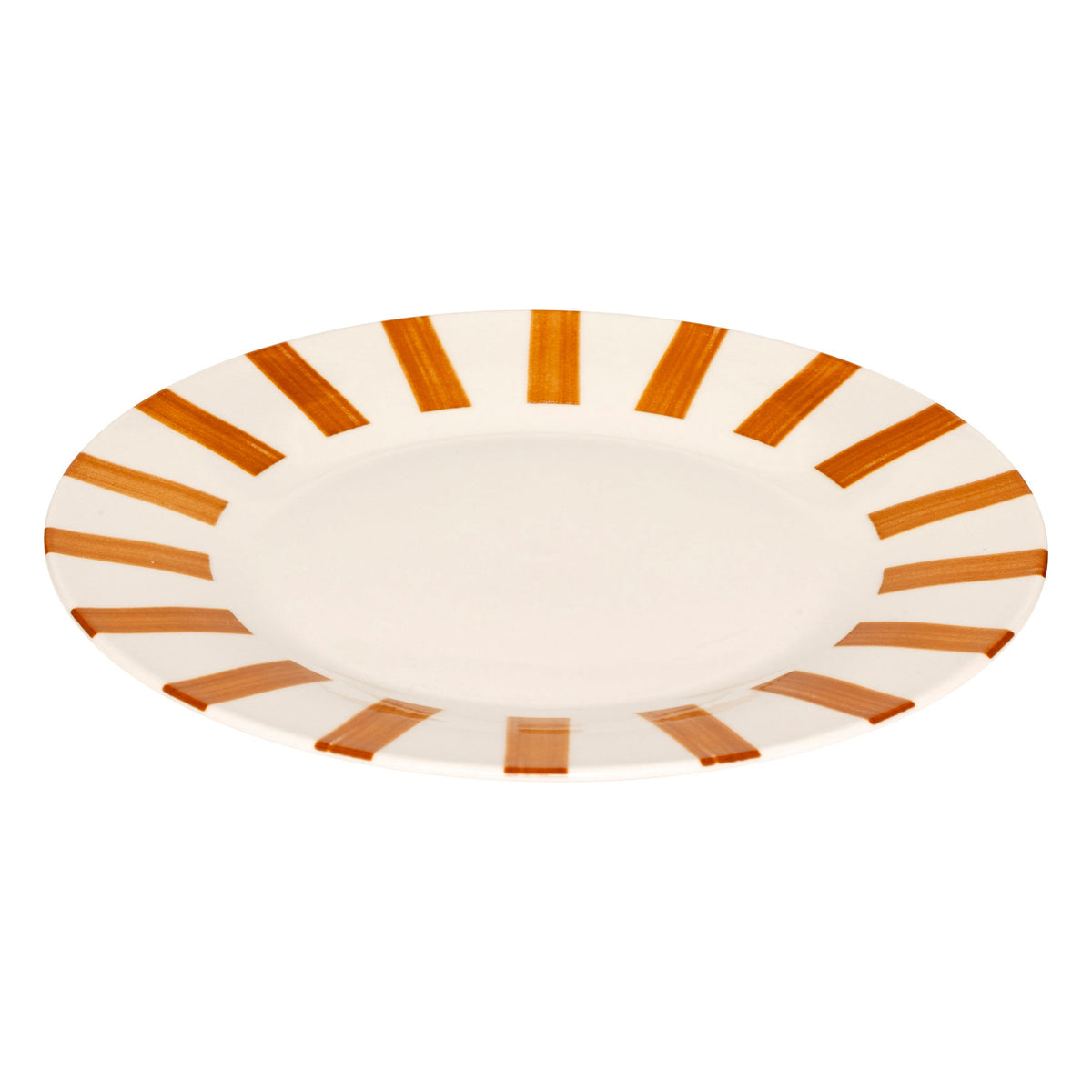 Cheri Flat Plate, Ochre, 27 cm Diameter