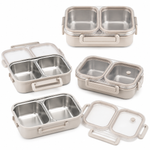 Stainless Steel 2-Compartment Food Container – 950 ml
