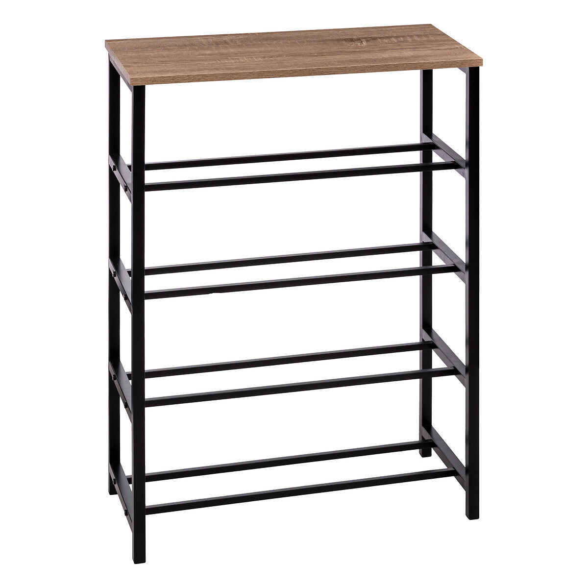 Console Shoe Rack, Natural Oak Effect