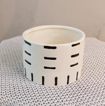 Black and White Decorative Flower Pot Modern Minimalist Ceramic Planter