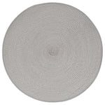 Round Braided Placemat - Eco-friendly Polyester, Natural & Durable