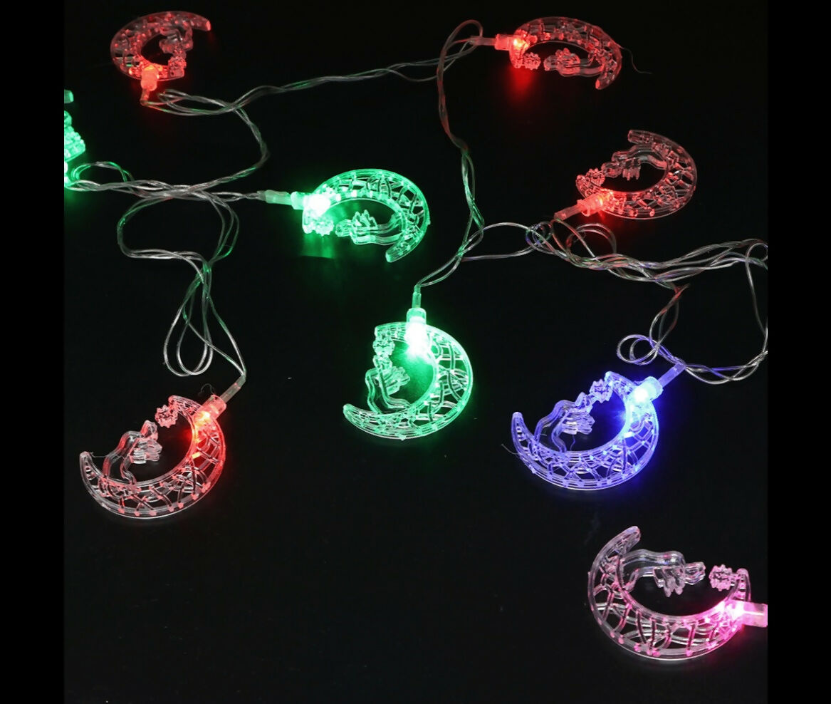 LED Fairy Light | 220V AC | Moon + Prayer | Warm White | 3.5M