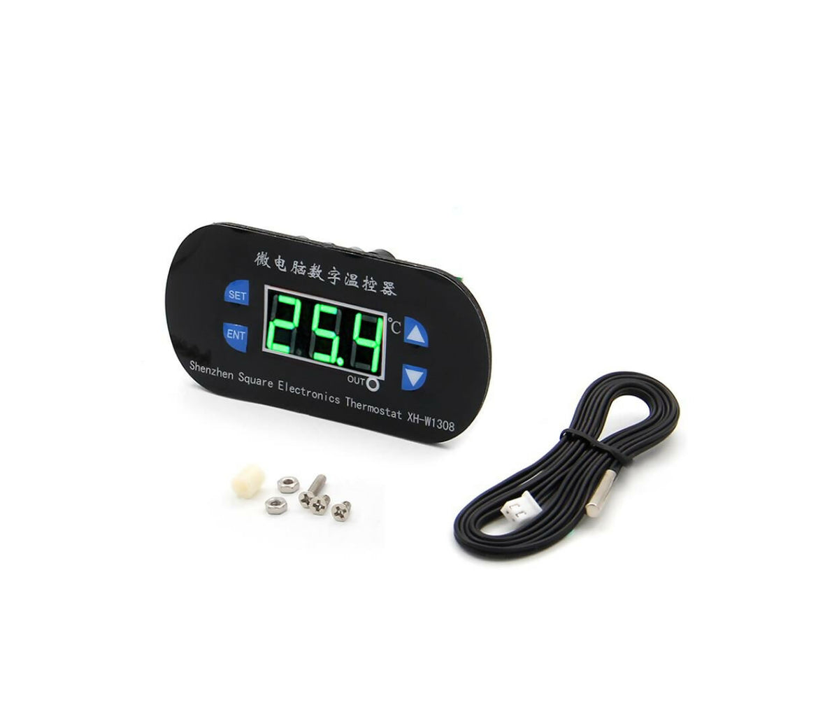 Thermometer Controller | Digital Panel | Stainless Steel Probe | 24V DC | 120°C