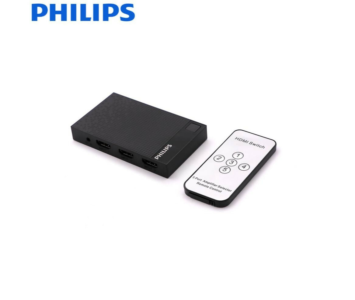 Audio Video Selector | Switch | 5x HDMI | 4K | Philips