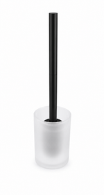 Frosted Glass Toilet Brush Holder