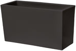 MATELICA FLOWERPOT Rectangular Resin Planter 100 x 35 x 61 cm Smoky Grey