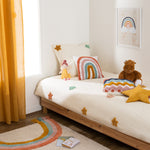 RAINBOW CUSHION TUFT - Soft Cotton Square Pillow
