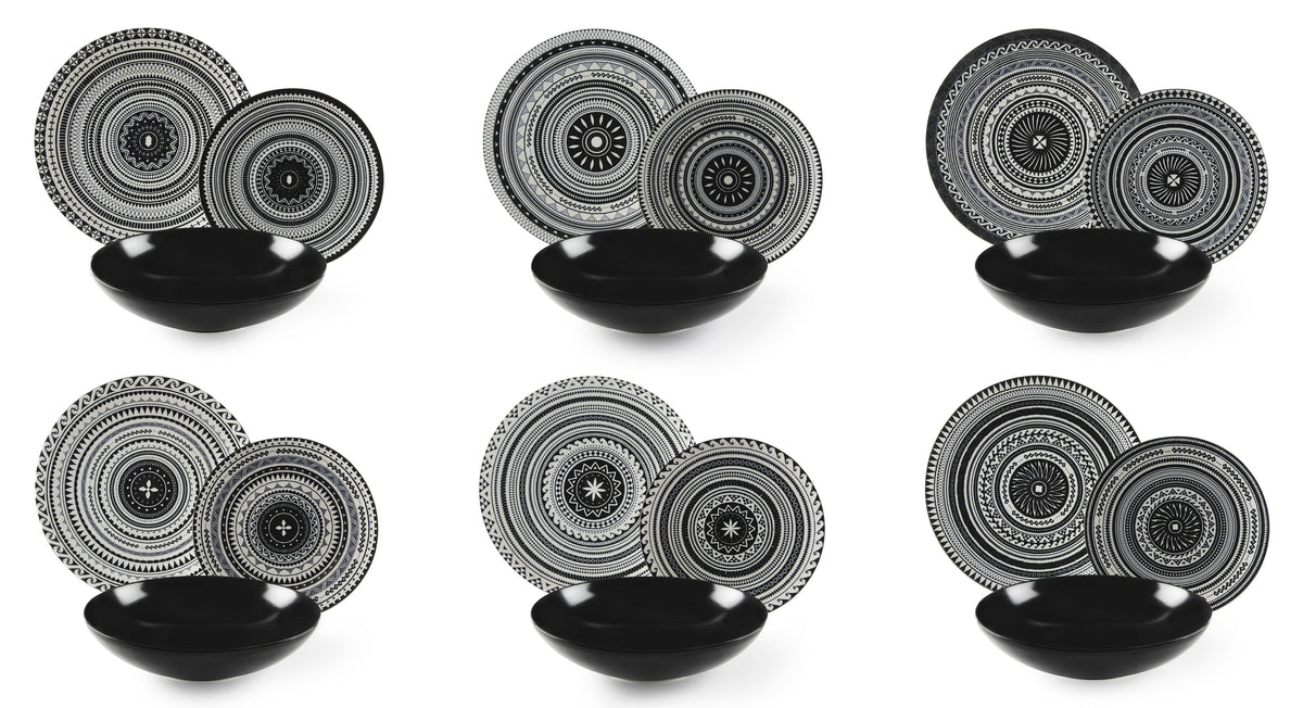 Etnik Dinner Set – Stylish 18-Piece Ceramic Tableware