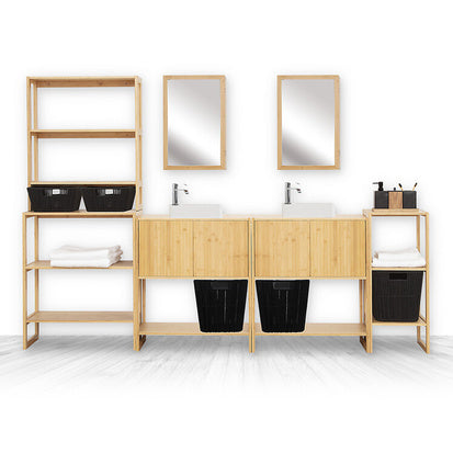 THIN 2 LEVEL SHELF LAB'N, Bamboo Structure
